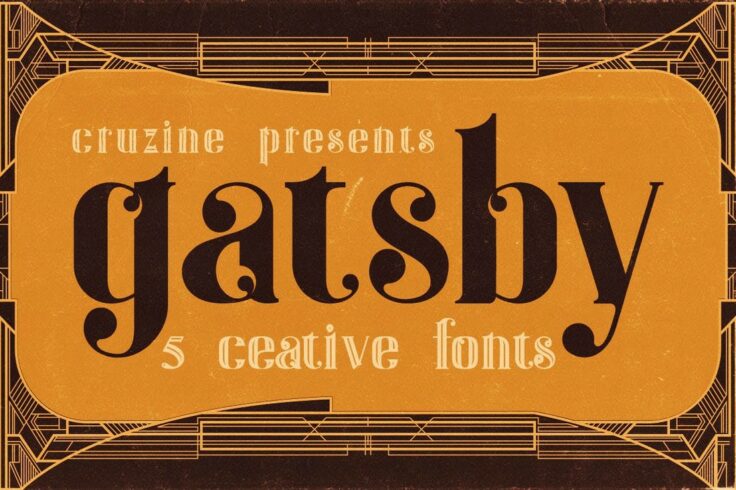 View Information about Gatsby Creative ArtDeco Fonts