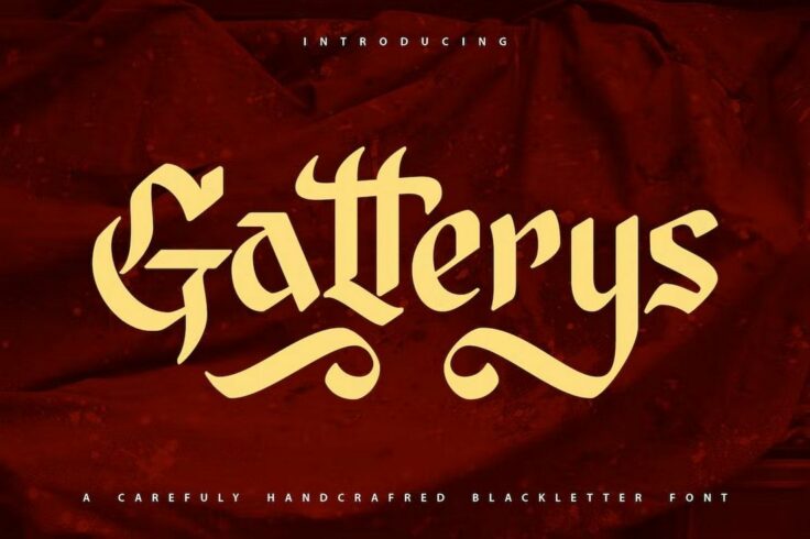 View Information about Gatterys Blackletter Tattoo Font