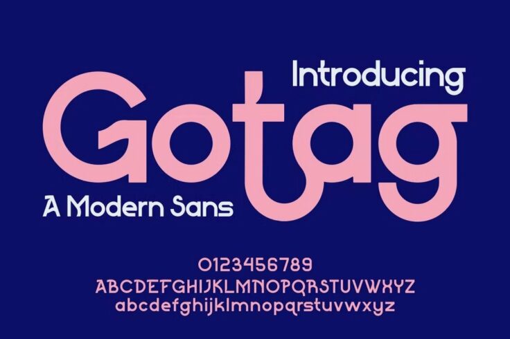 View Information about Gotag Modern Logo Font