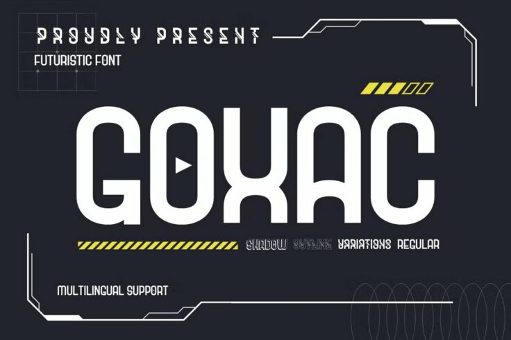 View Information about Goxac Futuristic Logo Font