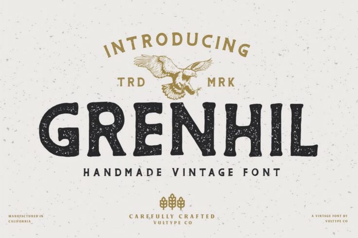 View Information about Grenhil Vintage Rustic Font