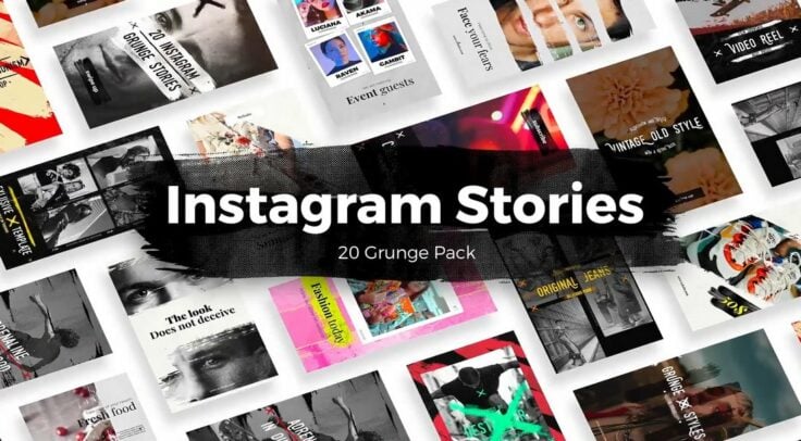 View Information about Grunge-Style Instagram Story After Effects Templates