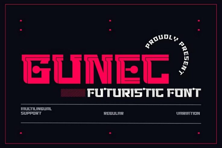 View Information about Gunec Technology Logo Font