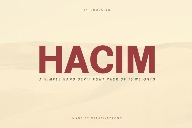 View Information about Hacim Simple Sans-Serif Font Family