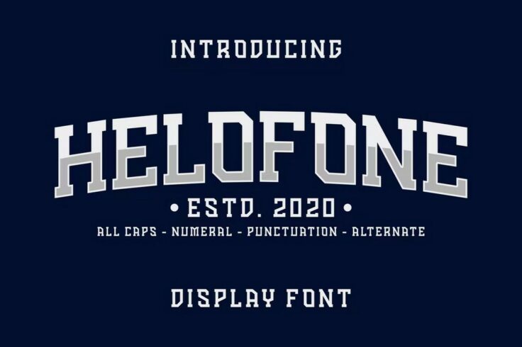 View Information about Helofone Modern Sport Logo Font
