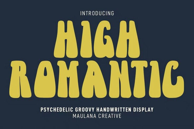 View Information about High Romantic Psychedelic Handwritten Font