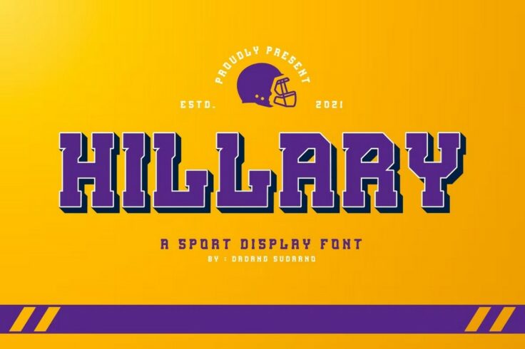 View Information about Hillary Sports Font for Football Teams