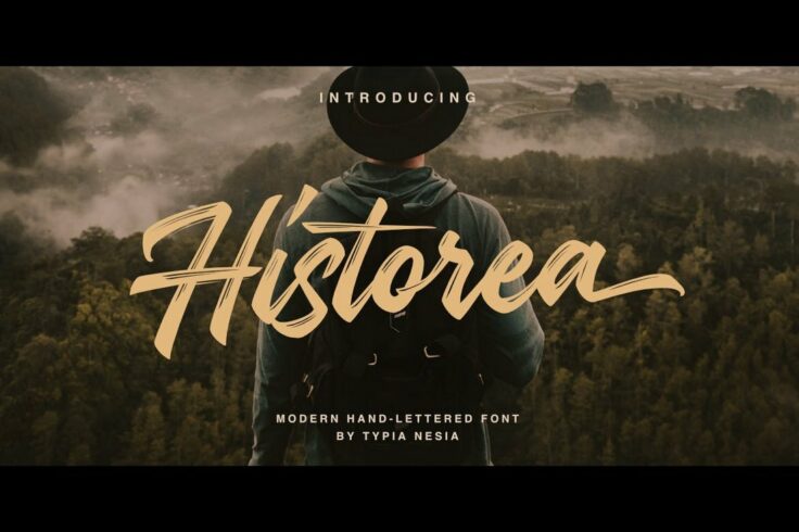View Information about Historea Modern Handlettered Brush Font
