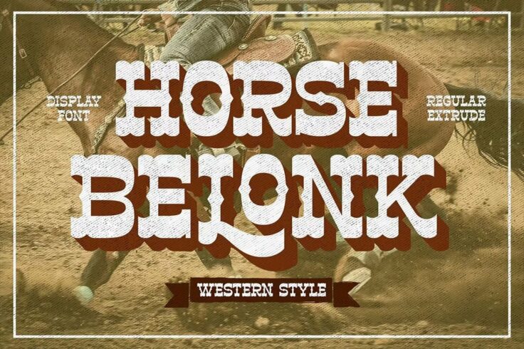 View Information about Horse Belonk Western Style Fonts