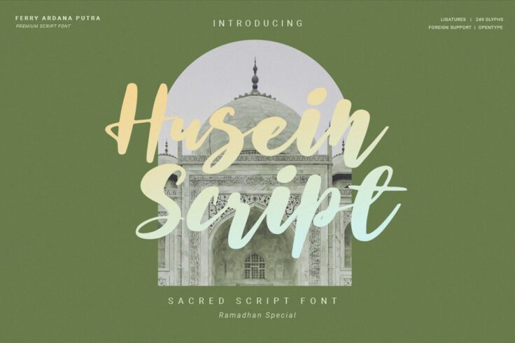 View Information about Husein Script Font