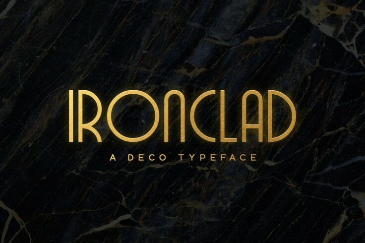 View Information about Ironclad Bold Art Deco Font