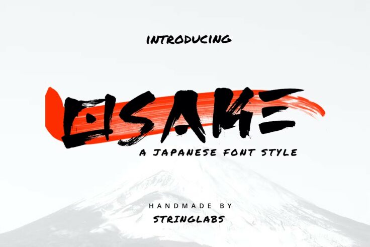 View Information about Osake Japanese Brush Font