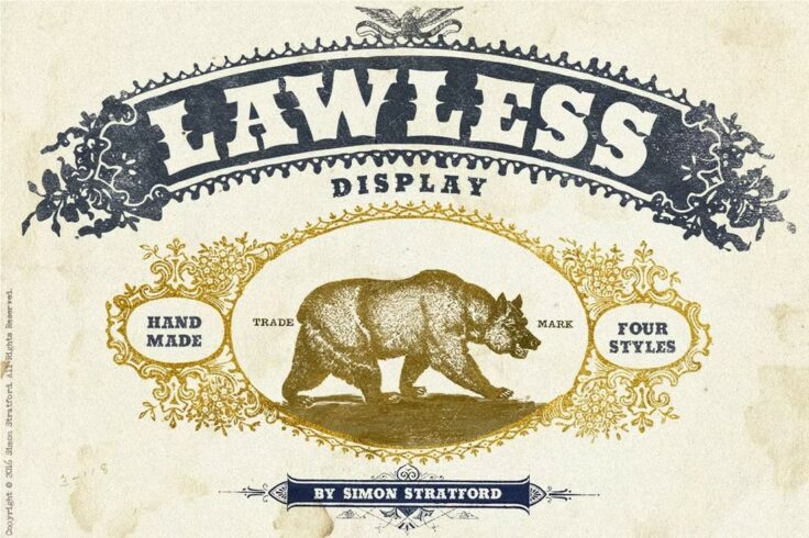 View Information about Lawless Retro Old West Font