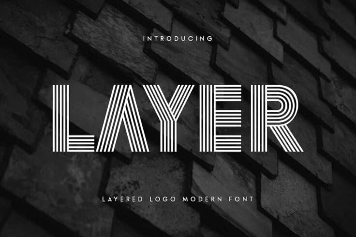 View Information about Layer Creative Layered Logo Font