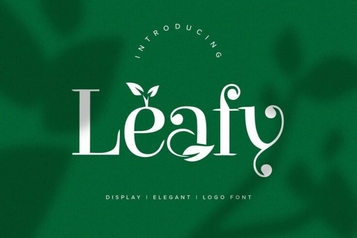 View Information about Leafy Nature Logo Font