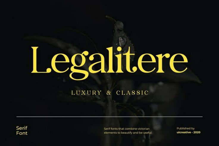 View Information about Legalitere Luxury Serif Font