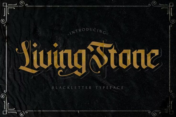 View Information about Livingstone Medieval Blackletter Font