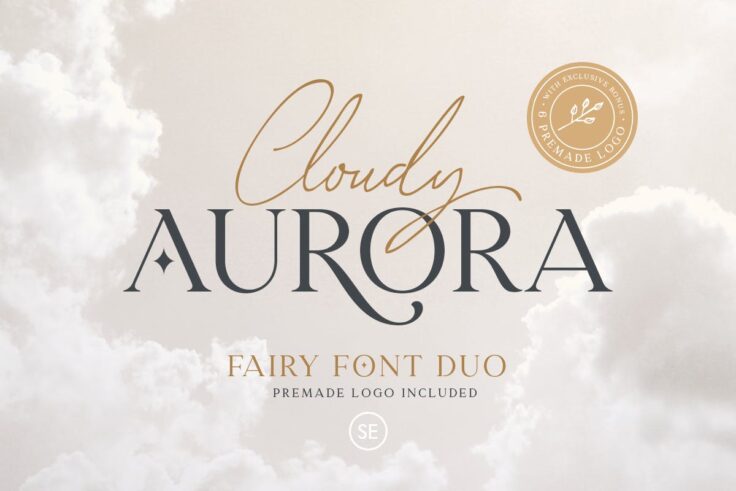 View Information about Cloudy Aurora Font Duo