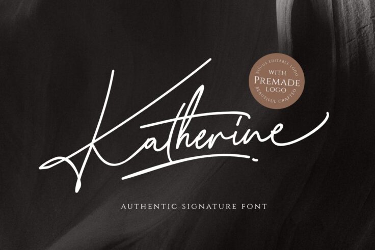 View Information about Katherine Script Logo Font