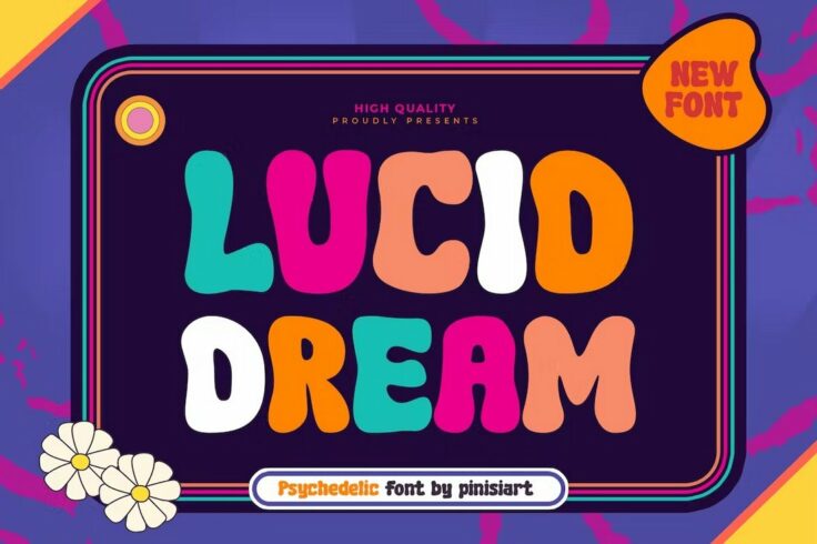 View Information about LUCID DREAM Fun Psychedelic Font