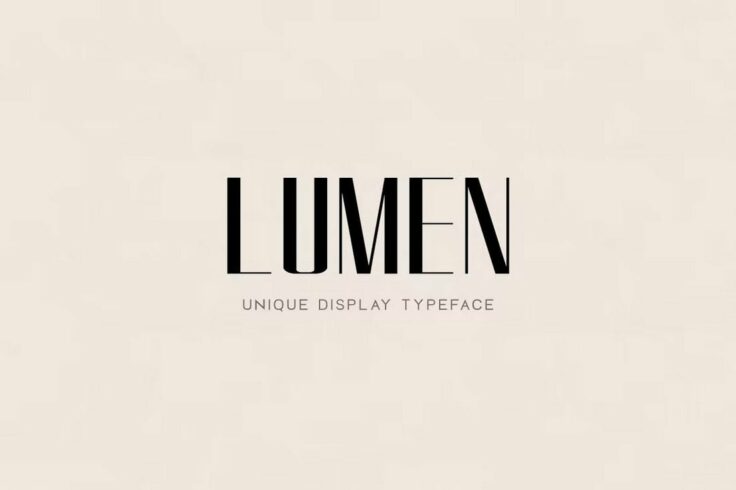 View Information about LUMEN Unique Logo Font