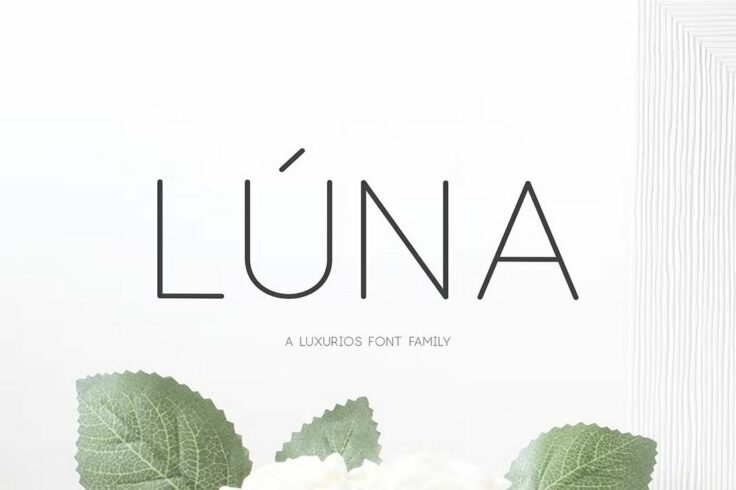 View Information about Lúna Luxurious Clean Font Family