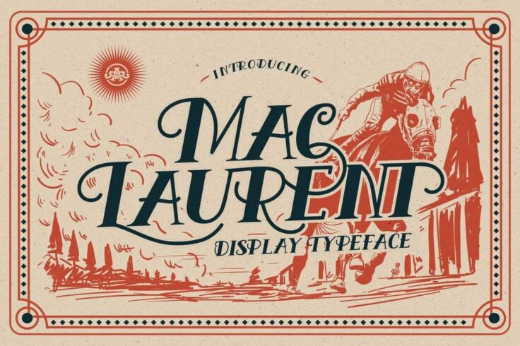 View Information about MacLaurent Vintage Display Font