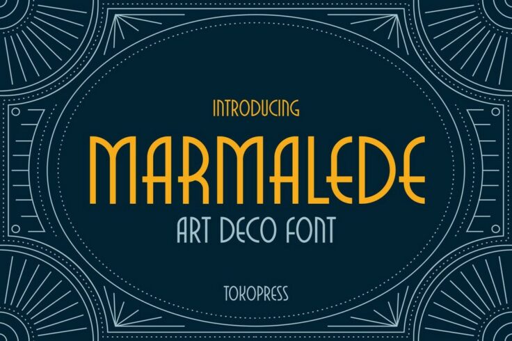 View Information about Marmalede Classic Art Deco Font
