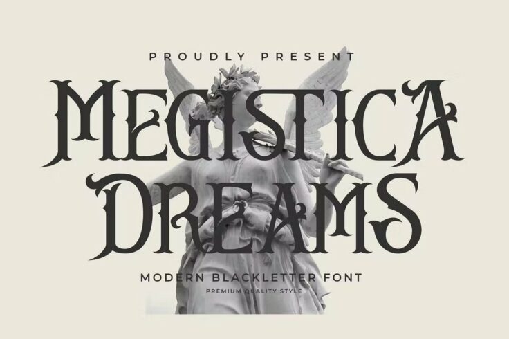 View Information about Megistica Dreams Creative Old English Font