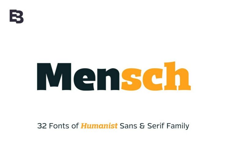 View Information about Mensch Slab Serif Font Family