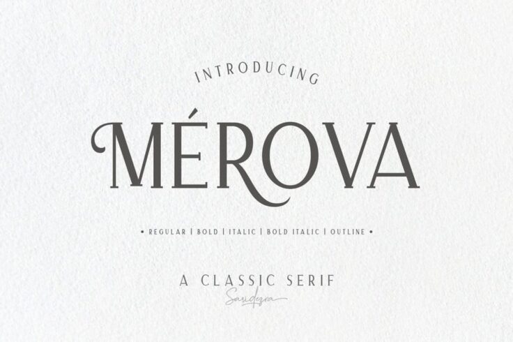 View Information about Merova Classic Serif Font