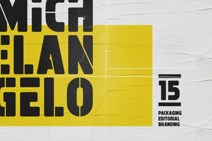View Information about Michelangelo Modern Shadow Font