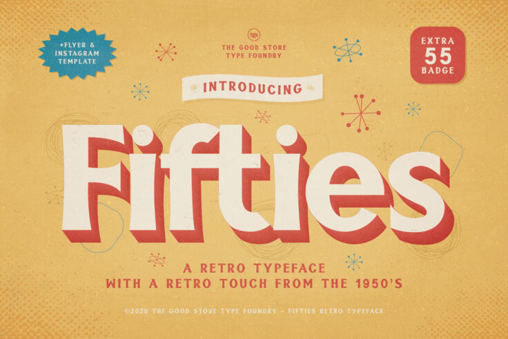 View Information about Fifties 50s Retro Font