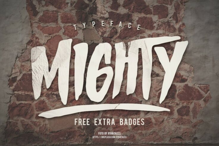 View Information about Mighty Bold Decorative Font
