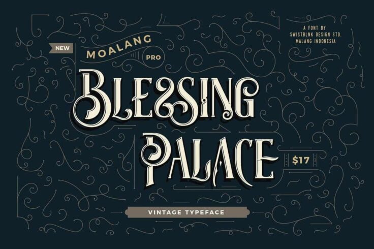 View Information about Moalang Pro Vintage Font & Ornaments