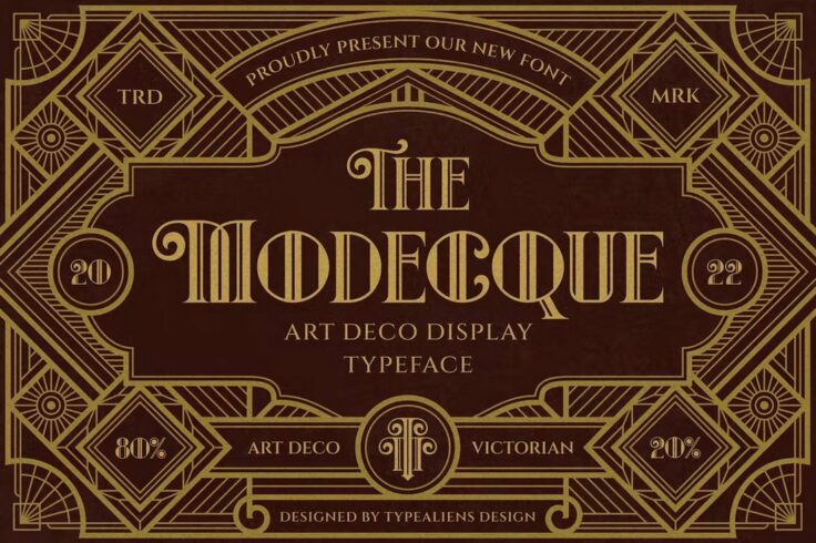 View Information about Modecque Classic Art Deco Fonts