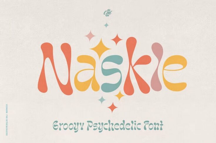 View Information about Naskle Groovy 70s Font