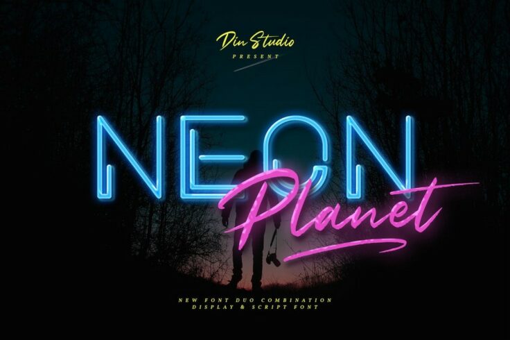 View Information about Neon Planet 80s Retro Font Duo