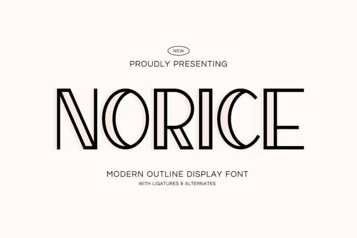 View Information about Norice Thin Modern Simple Font