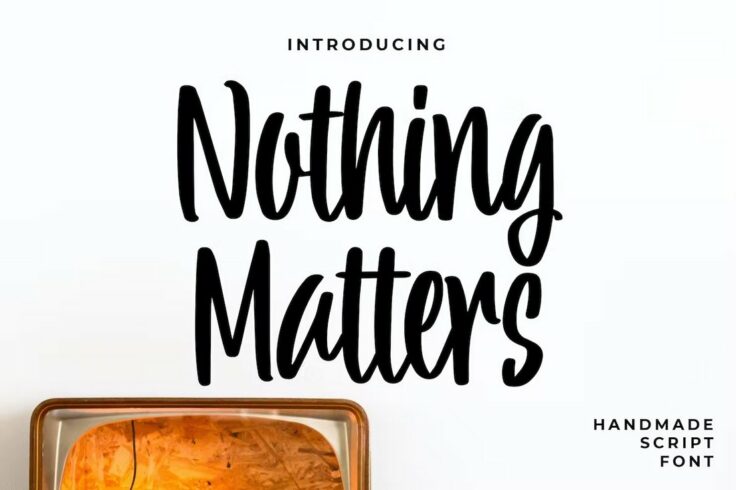 View Information about Nothing Matters Script Condensed Font