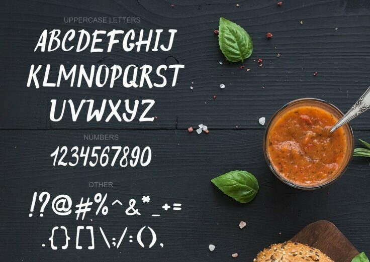 View Information about Original Burger Font With Numbers