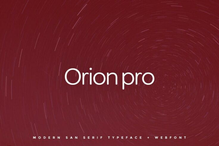 View Information about Orion Pro Creative Simple Font
