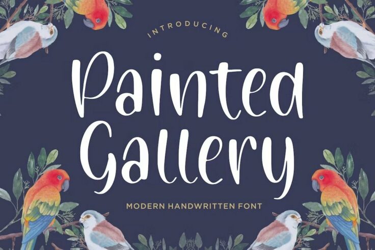 View Information about Painted Gallery Modern Handwriting Font