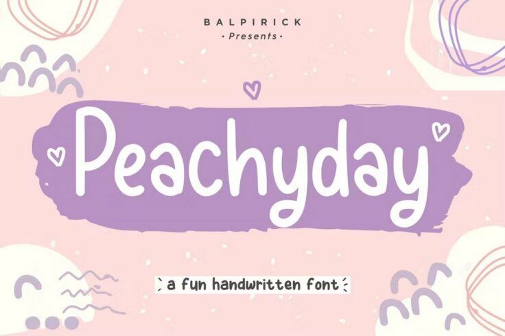 View Information about Peachyday Fun Handwriting Font