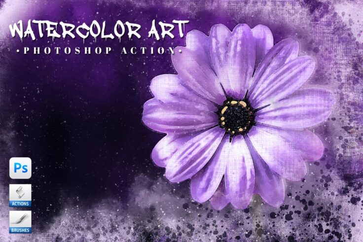 View Information about Art Watercolor Photoshop Action