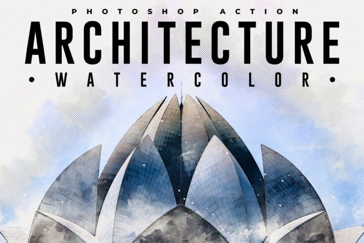 View Information about Architecture Watercolor Photoshop Action