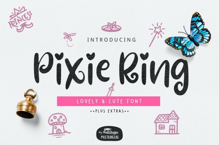 View Information about Pixie Ring Cute Decorative Font