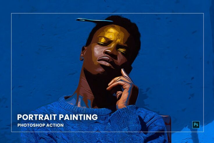 View Information about Portrait Painting Photoshop Action