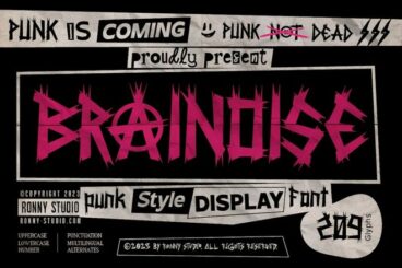 20+ Best Punk Fonts for Rad Designs