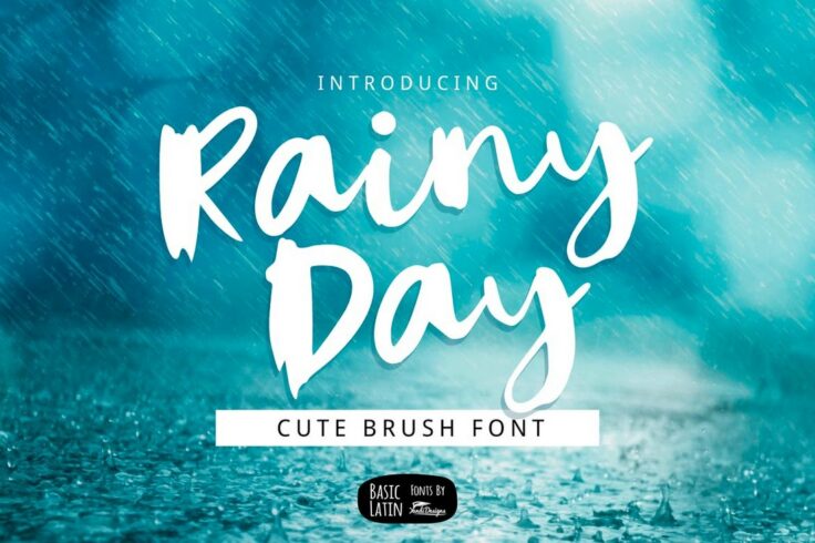 View Information about Rainy Day Unique Brush Font